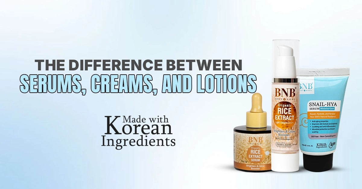 The Difference Between Serums, Creams, and Lotions