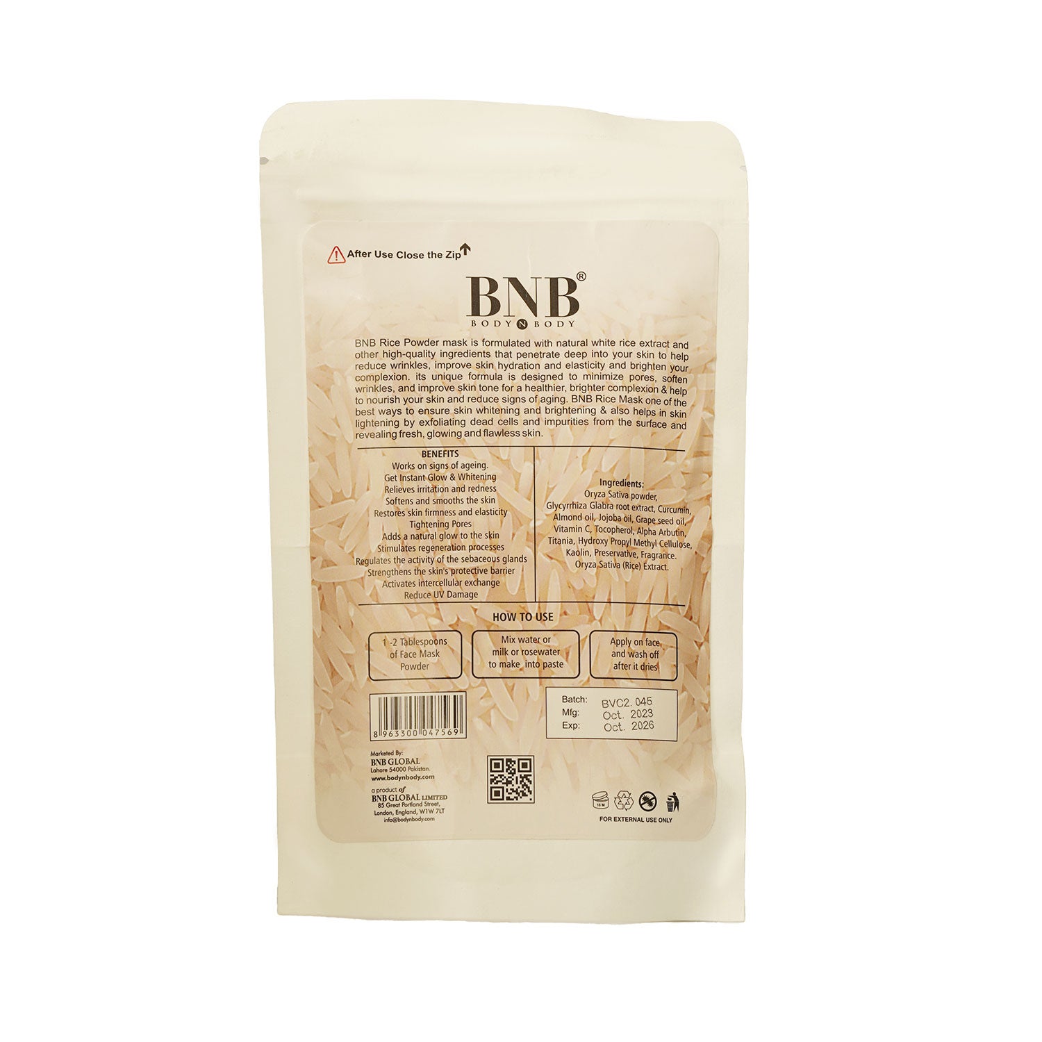 Rice Extract Mask