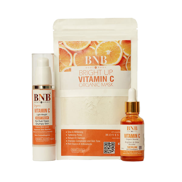 Vitamin C Bundle ( serum+ Night Cream+ Mask )