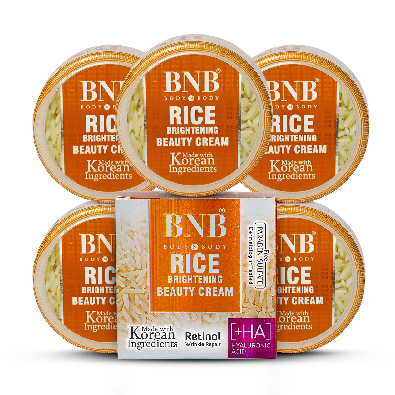 Rice Brightening Beauty Cream (Pack of 5)