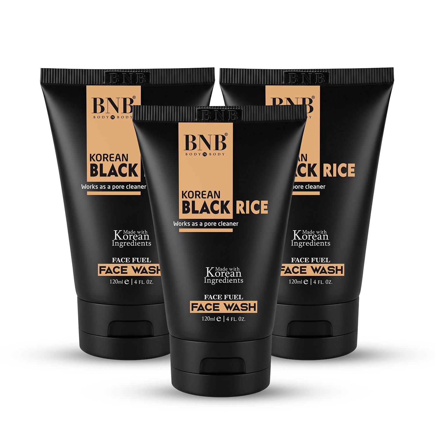 Korean Black Rice Face Wash ( Pack Of 3 )