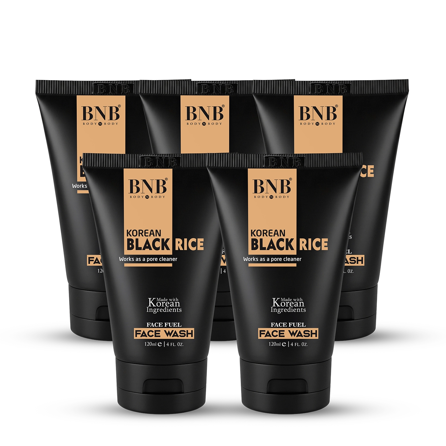 Korean Black Rice Face Wash ( Pack Of 5 )