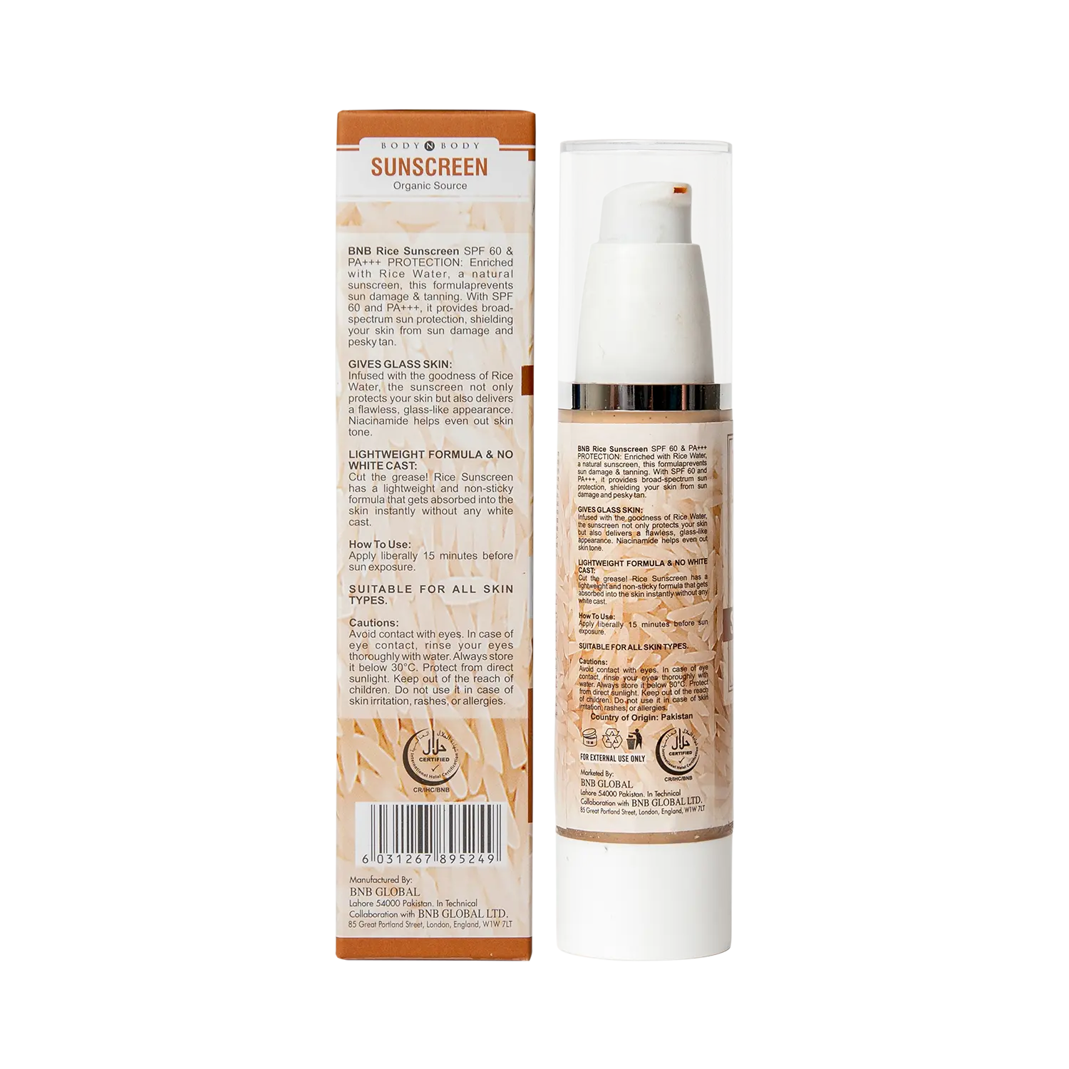 Rice Extract Sunscreen